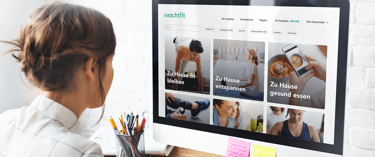 Die machtfit Plattform aus Sicht des Nutzers